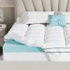 White Memory Cotton bedding Pad 2