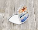 Starfish Compact Mirror Decorative Travel Makeup Mirror for Women Girls Gifts Pocket Makeup Mirror Folding Handheld