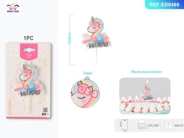 20PACK BirthdayLanguage Candle Set Multilingual Birthday Cake Candles for International Celebrations (0-9: HP Pony)