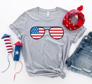 4th Of July Sunglasses T-shirt (Primary Colour: Navy, size: XL)