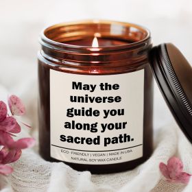 May the universe guide you along your sacred path Candle (Scent: Sea Breeze)