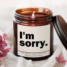 I'm sorry Candle (Title: Vanilla Bean)