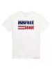 Home of the Free 4th of July Crewneck T-Shirt - Heavyweight Cotton Unique Fit, Regular-Fit, Family T-shirt Casual Everyday Wear, 100% Cotton